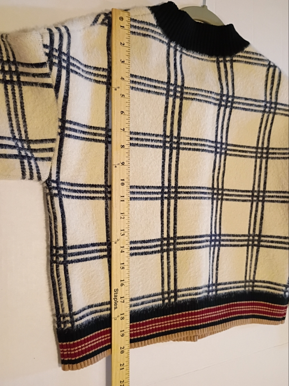 Mango Women's Black & Cream Knit Sweater Cardigan Sz S - Picture 5 of 5